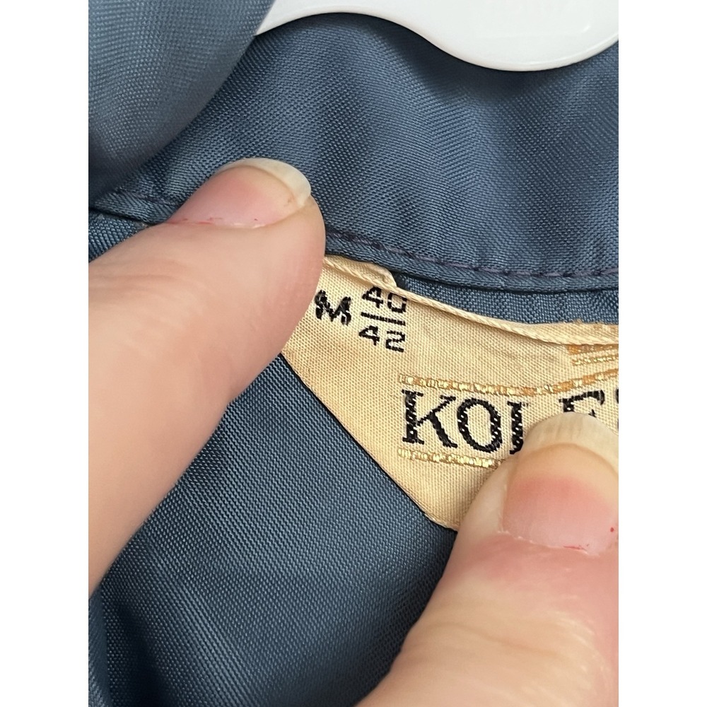 VTG 1960s KOLESPORT Nylon Jacket TIGERLAND LA Fort Polk (?) Zip Flocked Tiger M - Picture 8 of 9